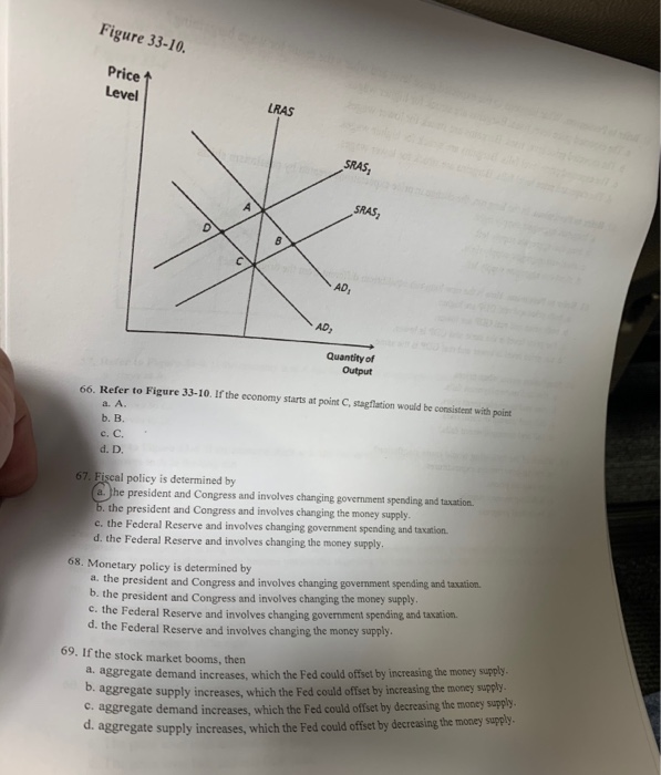 Solved Figure 33 10 Price 1 Level LRAS SRAS  SRAS  Quant 