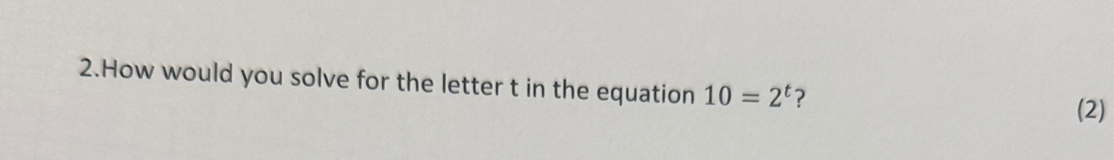 Solved How would you solve for the letter t ﻿in the equation | Chegg.com