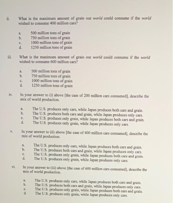 Solved D. Return To The Mankiw Text Problem About Trade In | Chegg.com