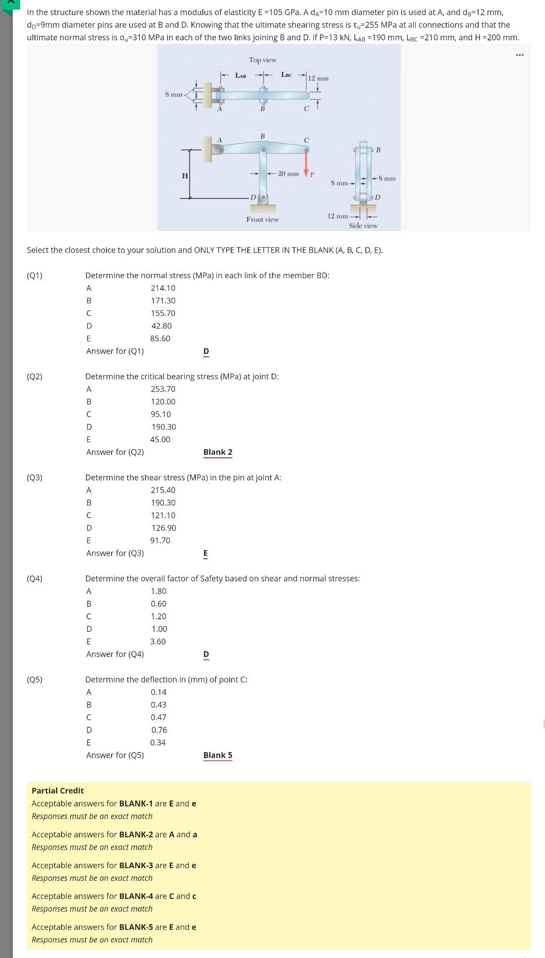 Solved In the structure shown the material has a modulus of | Chegg.com