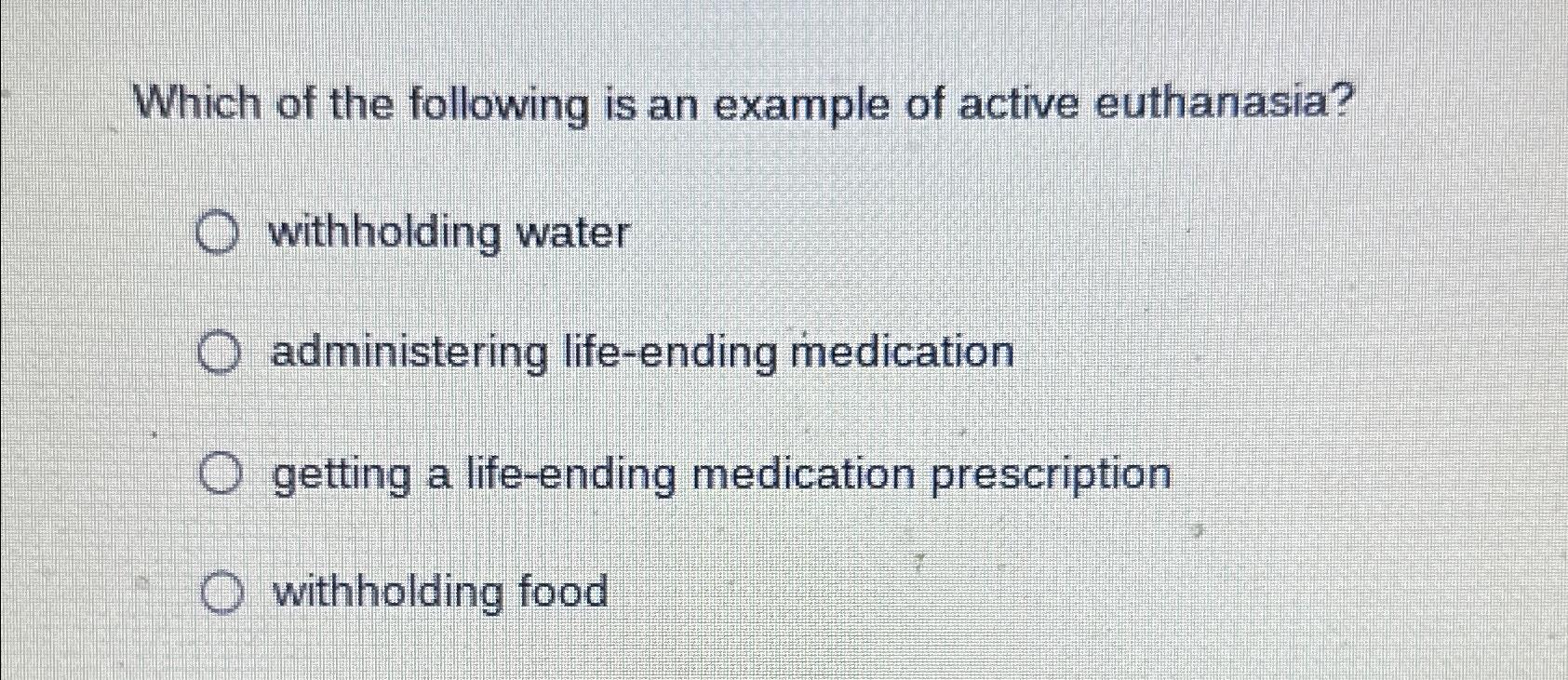 Solved Which of the following is an example of active | Chegg.com