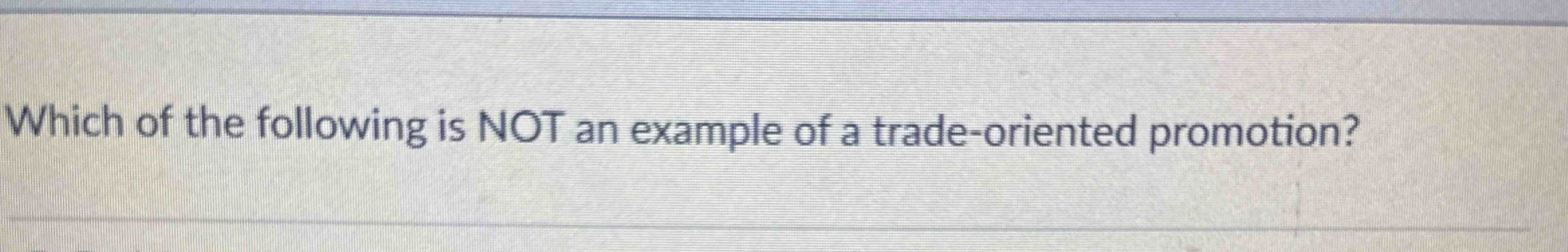 Solved Which of the following is NOT an example of a | Chegg.com
