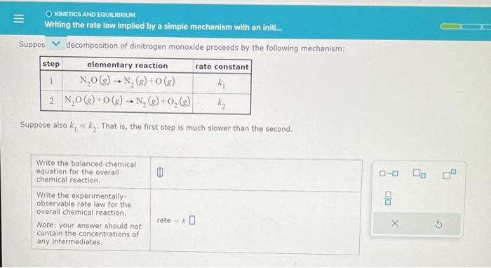 Solved Suppos Decomposition Of Dinitrogen Monoxide Proceeds | Chegg.com