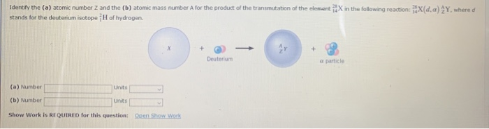 Solved Identify The (a) Atomic Number And The (b) Atomic | Chegg.com