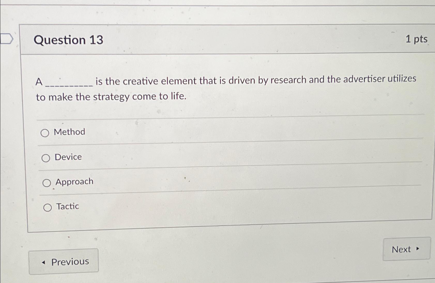 Solved Question 131ptsA is the creative element that is | Chegg.com