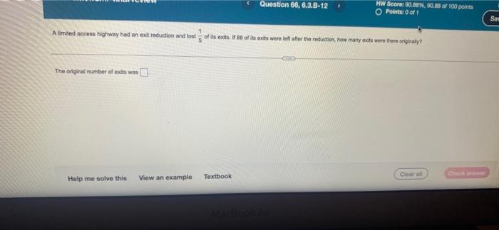 Solved A limited access highway had an exit reduction and | Chegg.com