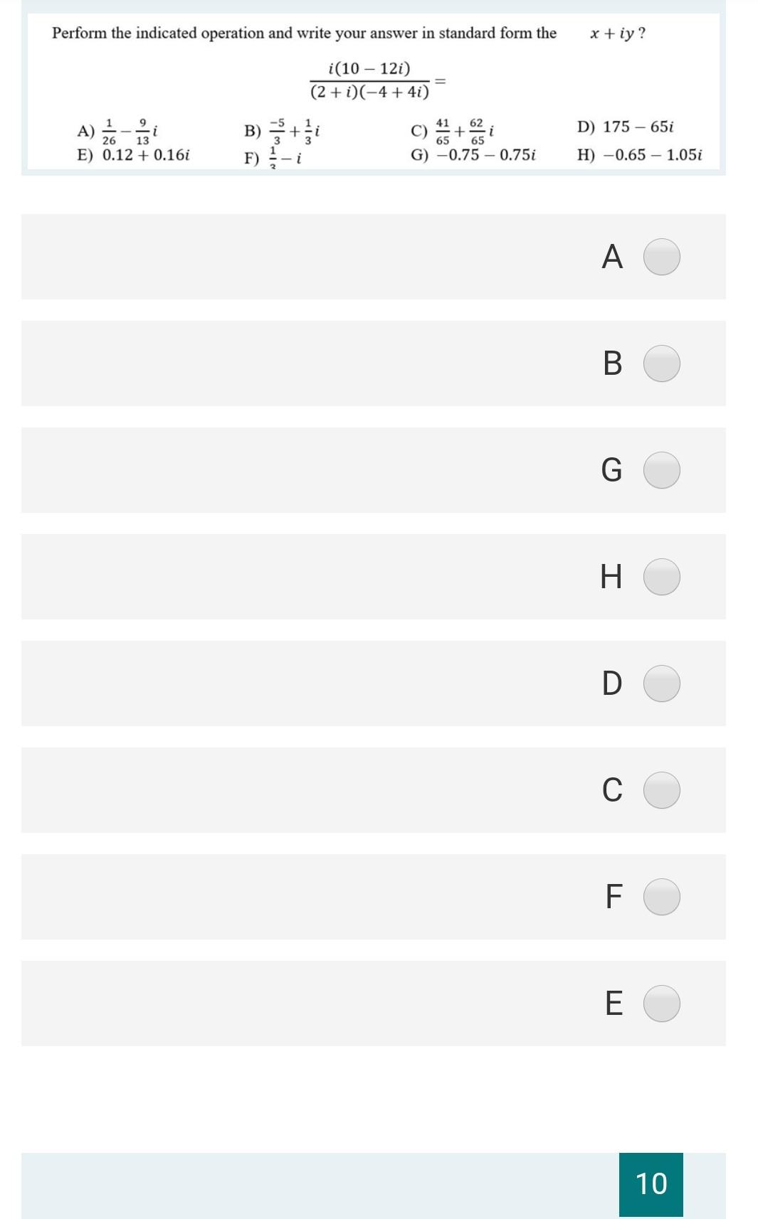 Solved Perform the indicated operation and write your answer | Chegg.com