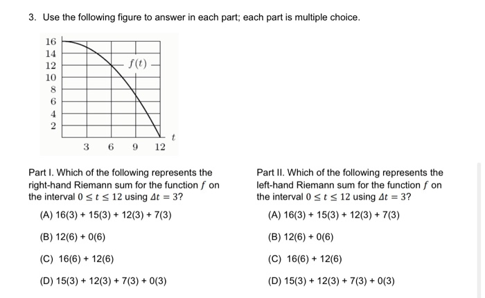 Solved Use the following figure to answer in each part; each | Chegg.com