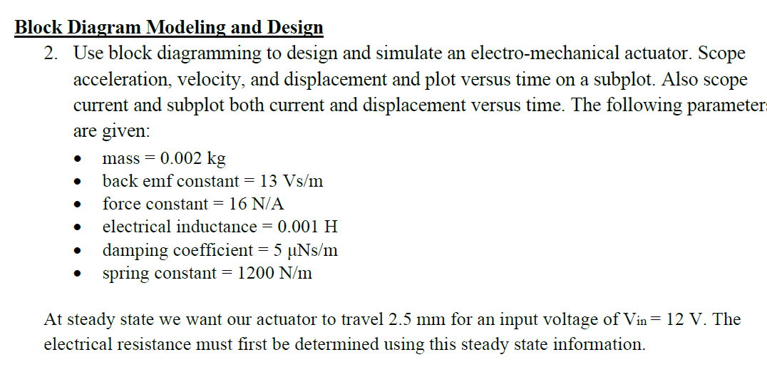 Solved Block Diagram Modeling and DesignCAN YOU MAKE A | Chegg.com