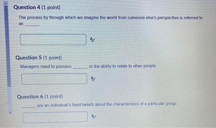 Solved Question 1 (1 point) Saved stressors are associated | Chegg.com