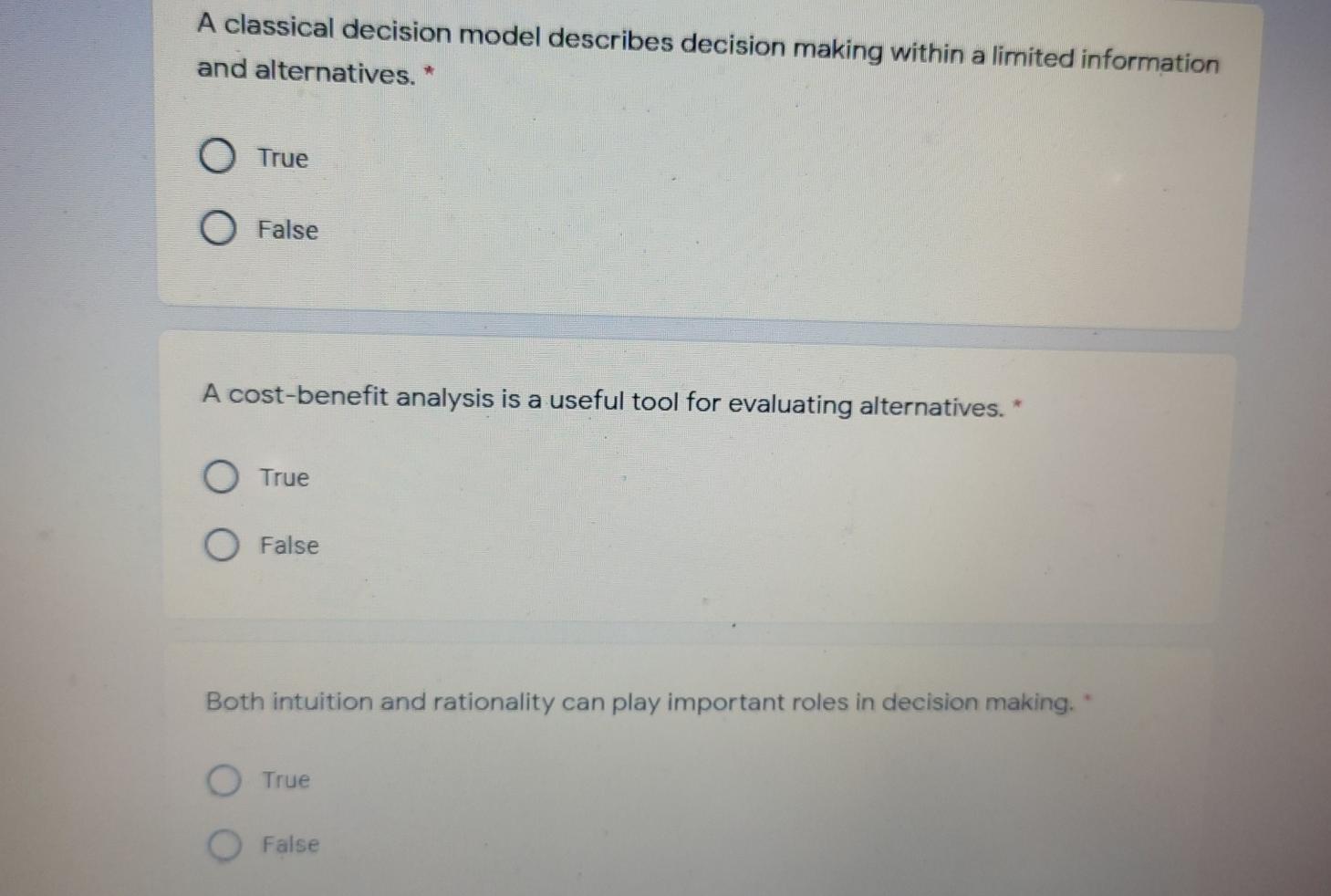 Solved A classical decision model describes decision making | Chegg.com