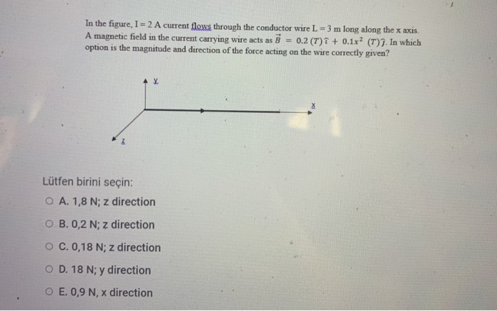 Solved In the figure, 1=2 A current flows through the | Chegg.com