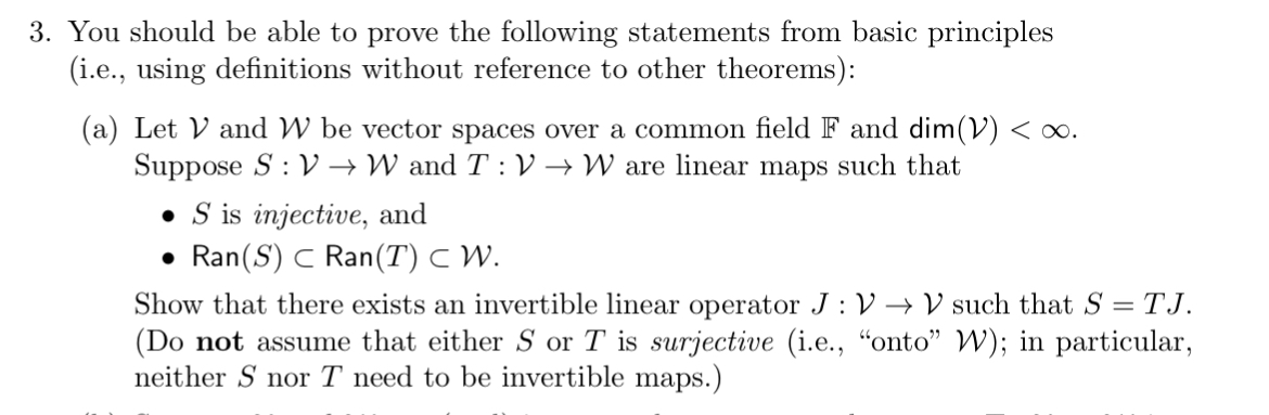 Solved You should be able to prove the following statements | Chegg.com