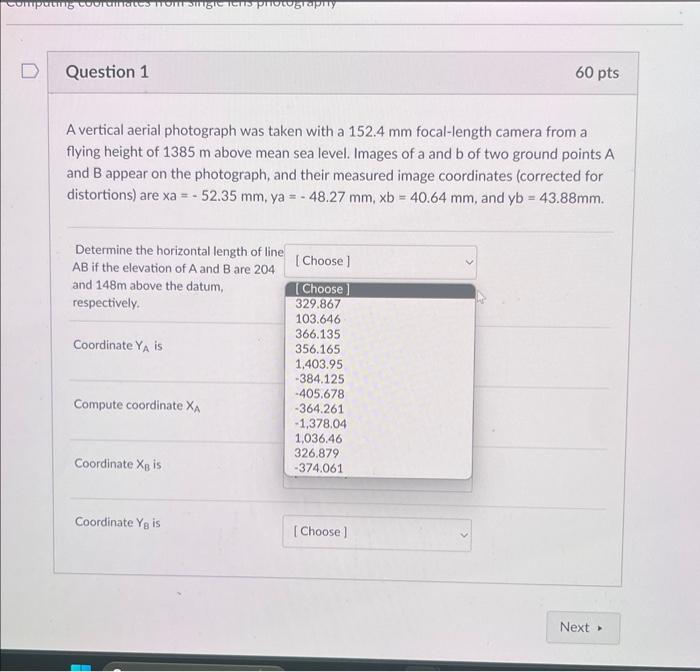 Solved A vertical aerial photograph was taken with a 152.4 | Chegg.com