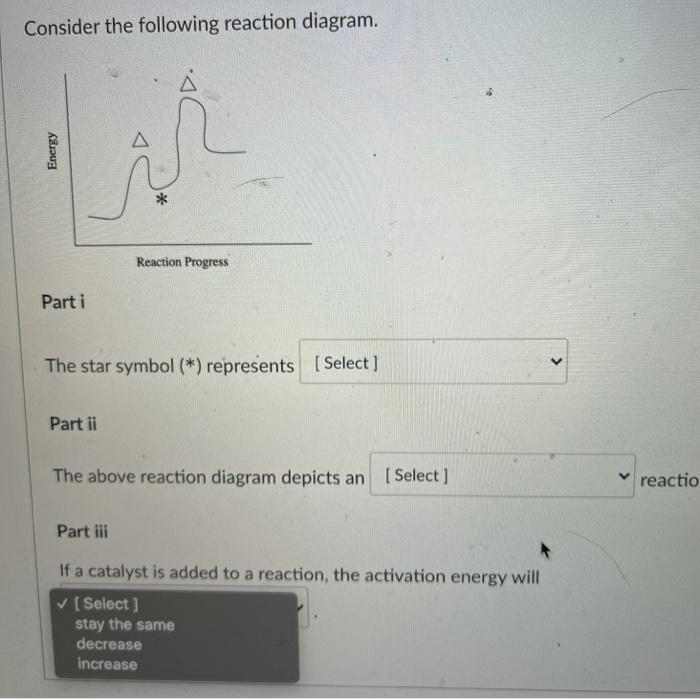 Solved 3 Parts Consider the following reaction diagram. A | Chegg.com