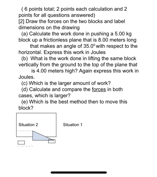 Solved (6 points total; 2 points each calculation and 2 | Chegg.com