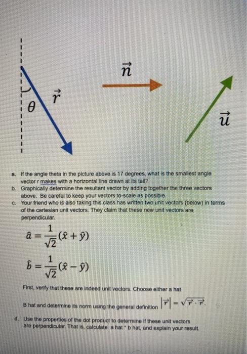 Solved N 1 ө น A If The Angle Theta In The Picture Above Is Chegg Com