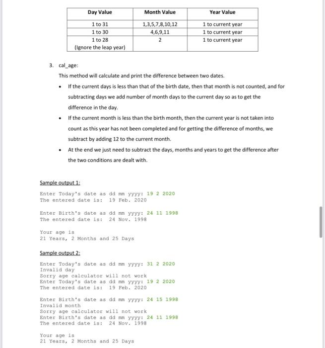 Solved Write A Python Age Calculator Program That Asks For | Chegg.Com