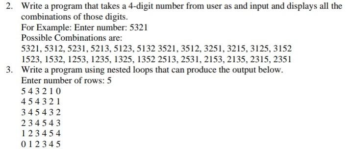 Solved 2. Write a program that takes a 4-digit number from | Chegg.com