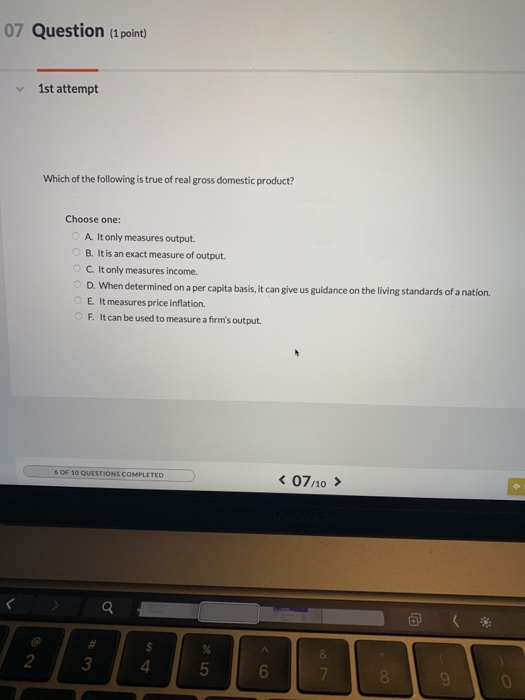 Solved 07 Question (1 point) 1st attempt Which of the | Chegg.com