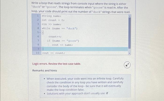 solved-write-a-loop-that-reads-strings-from-console-input-chegg