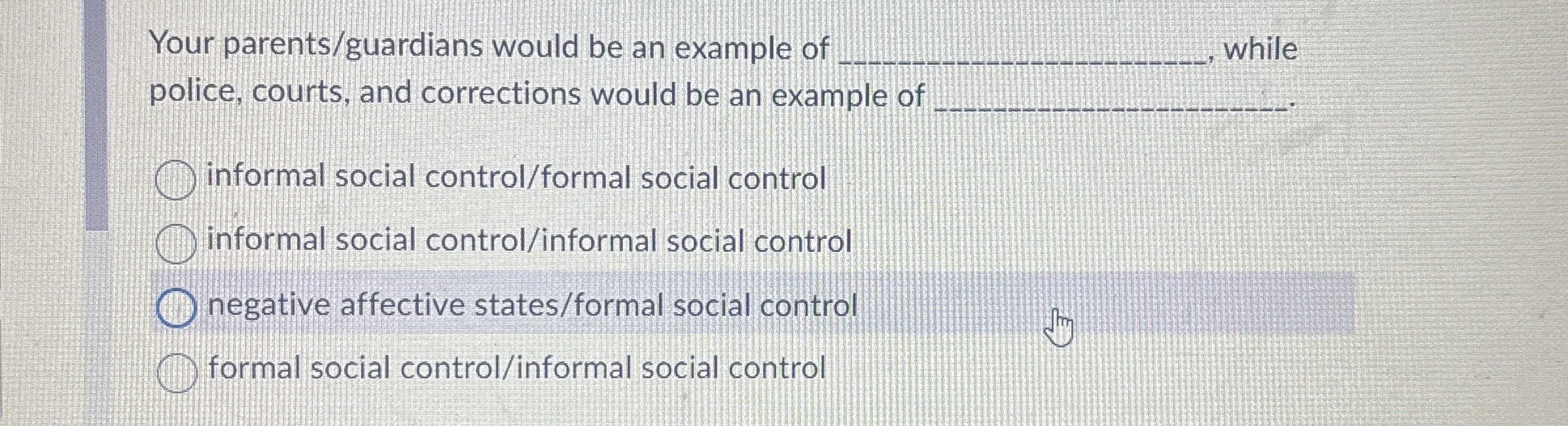 Solved Your parents/guardians would be an example of q, .