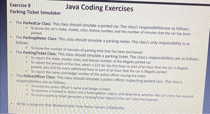 Solved Exercise 4-a - Create a class named | Chegg.com