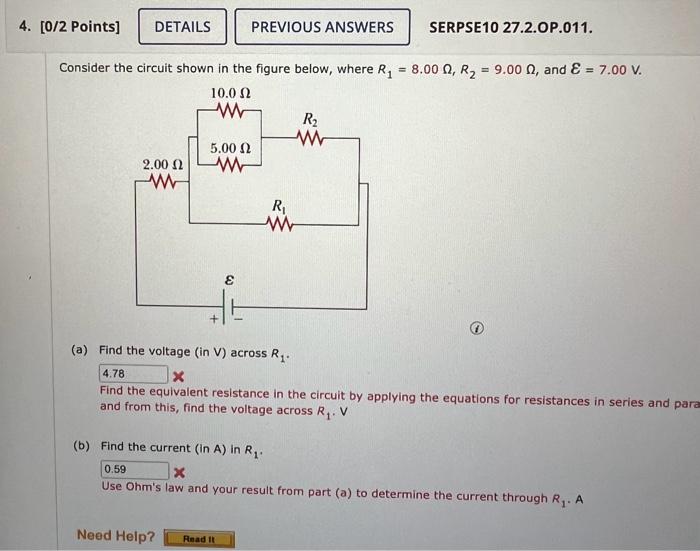 Solved Consider the circuit shown in the figure below, where