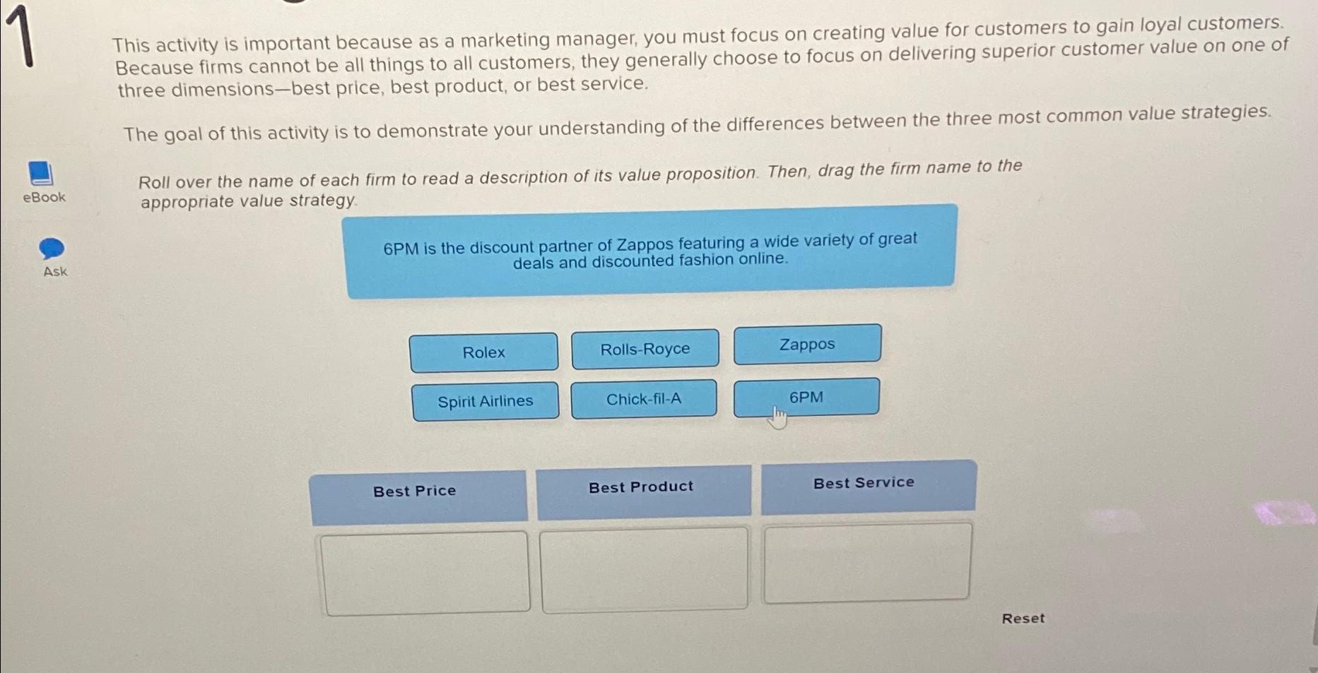 Solved This activity is important because as a marketing Chegg