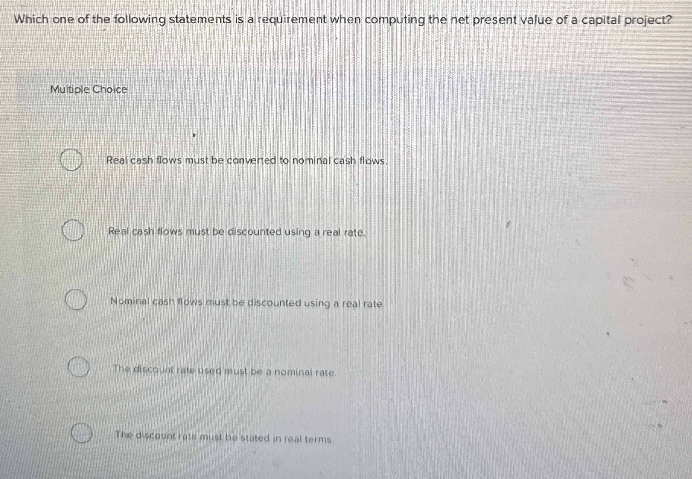 Solved Which one of the following statements is a | Chegg.com