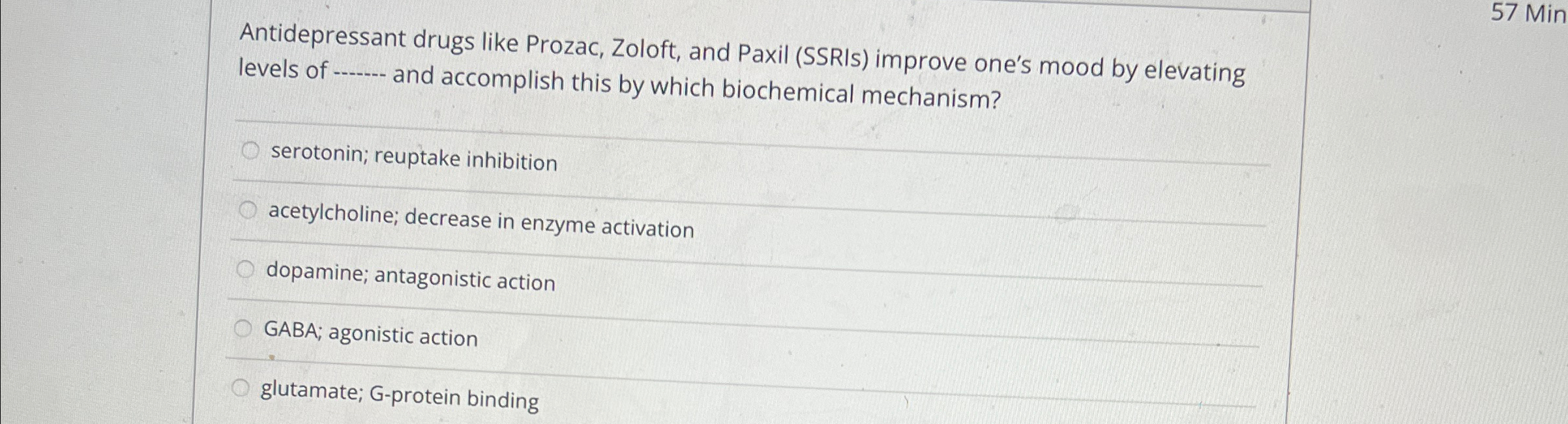 Solved Antidepressant drugs like Prozac, Zoloft, and Paxil