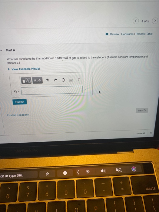 Solved (2) 4 of 5 Review | Constants Periodic Table Part A | Chegg.com