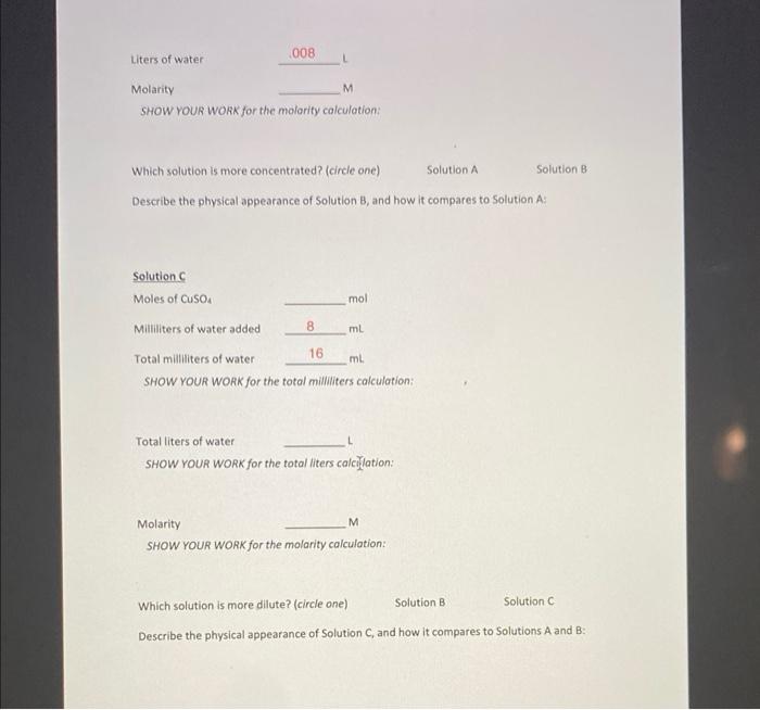 Solved The volume between each graduation on the 10 mL | Chegg.com
