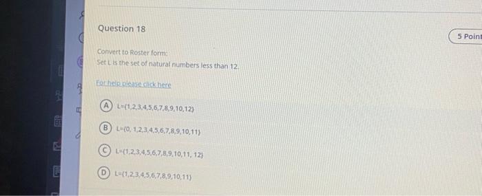 Convert set-bullder to roster form: Ex. R={ y ∣y