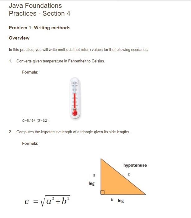 \[
C=5 / 9^{*}(F-32)
\]
2. Computes the hypotenuse length of a triangle given its side lengths.
Formula:
\[
c=\sqrt{a^{2}+b^{