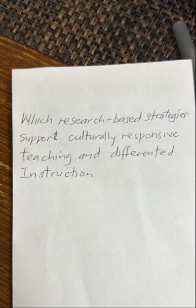 Solved Which research-based strategies support culturally | Chegg.com