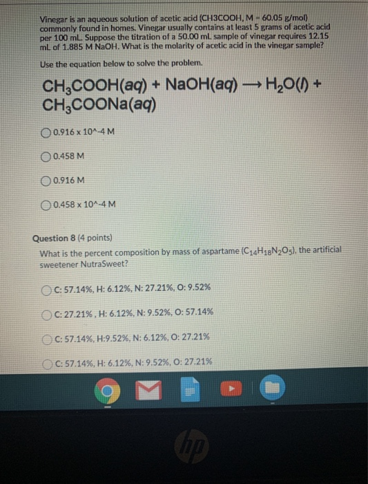 solved-vinegar-is-an-aqueous-solution-of-acetic-acid-chegg