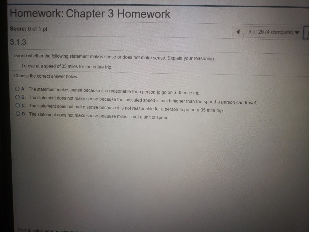 Solved Homework: Chapter 3 Homework Score: 0 of 1 pt 9 of 26 | Chegg.com