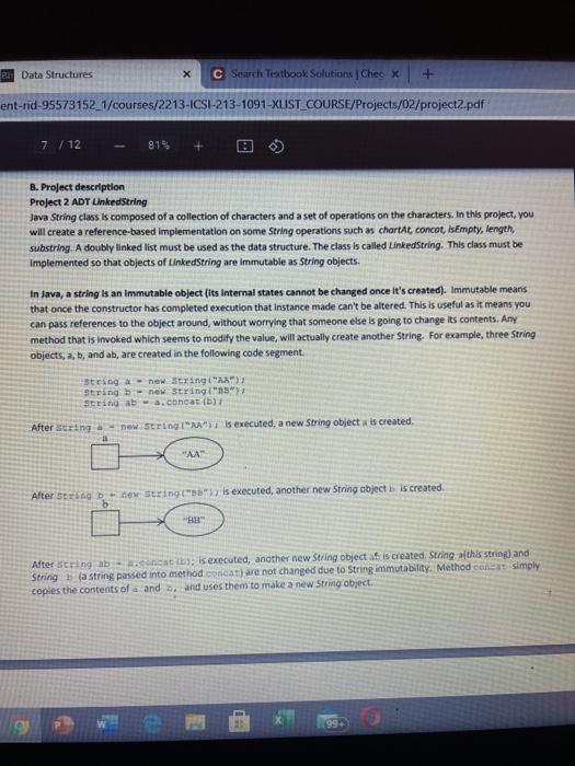 B Data Structures x C Serch Textbook Solutions Cheo X | Chegg.com