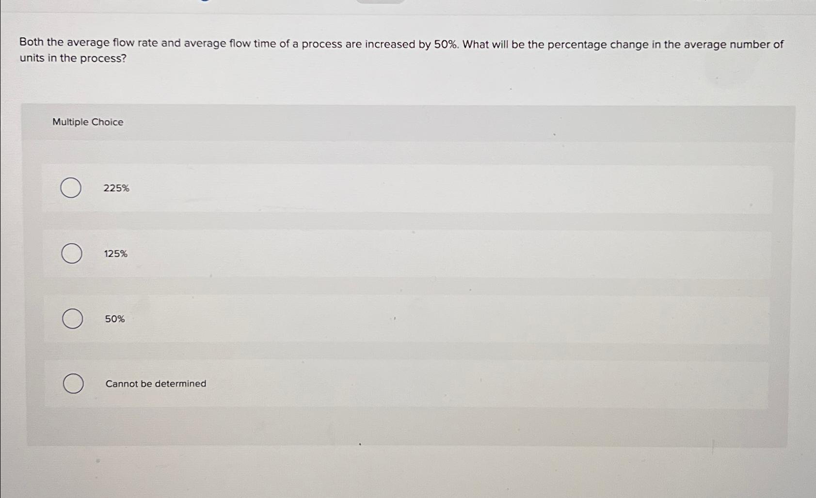 Solved Both the average flow rate and average flow time of a | Chegg.com