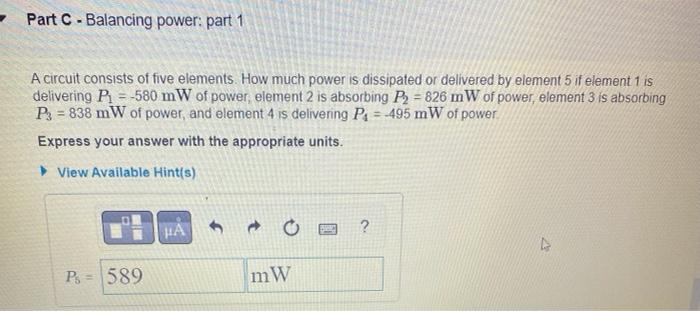 solved-a-circuit-consists-of-five-elements-how-much-power-chegg