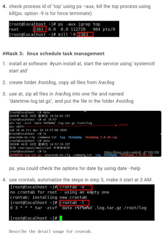 Solved #linux Experiment 6(linux services management) ##task | Chegg.com