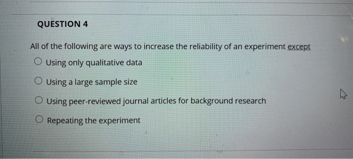 Solved QUESTION 4 All of the following are ways to increase | Chegg.com