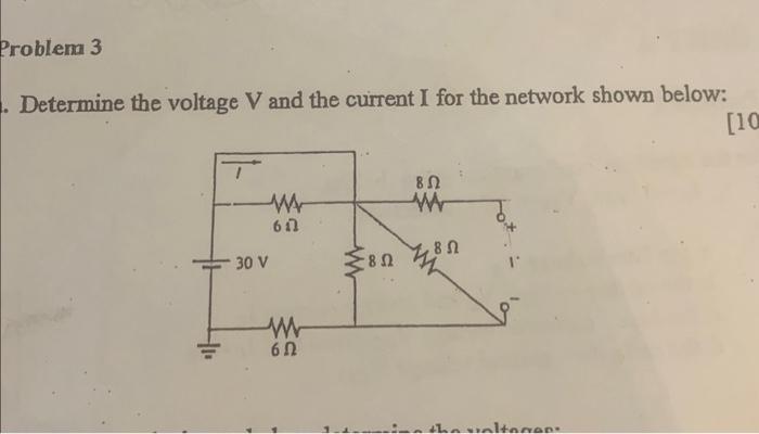 Solved Determine the voltage V and the current I for the | Chegg.com