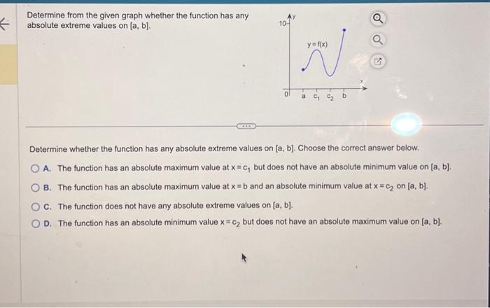 Solved Determine from the given graph whether the function | Chegg.com