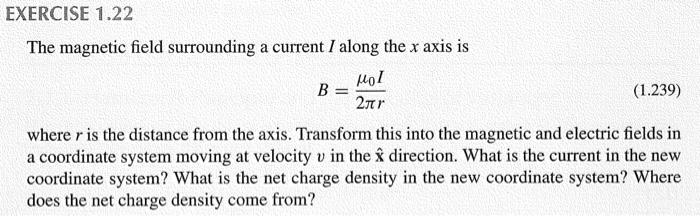 Solved The magnetic field surrounding a current I along the | Chegg.com