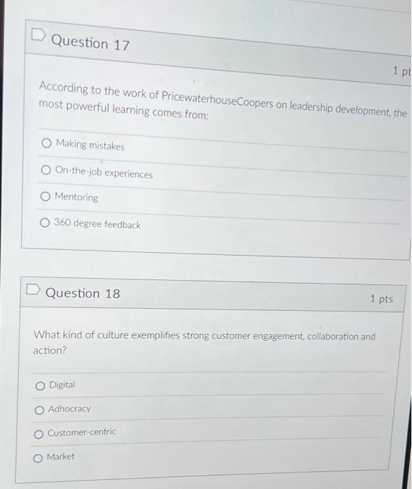 Solved Question 17 1 pt According to the work of | Chegg.com