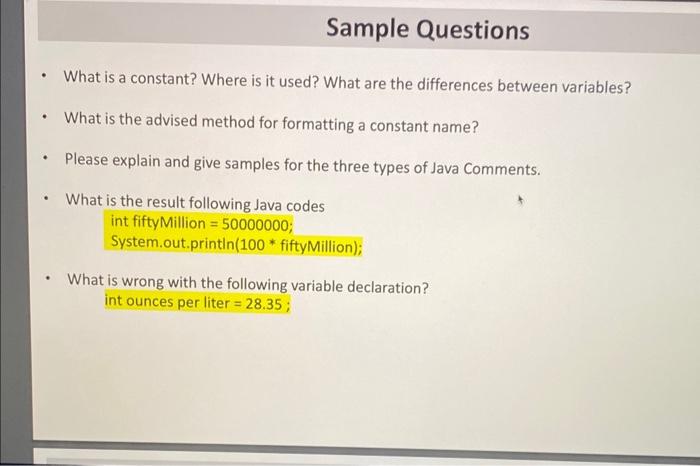 Solved - What is a variable? Where is it used? How can we | Chegg.com