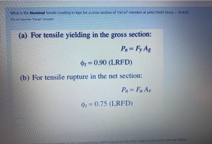Solved Calculate the Axial Deflection in inches of the | Chegg.com