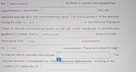 Solved the MitochondrionAs these 2 ﻿carriers are passed | Chegg.com